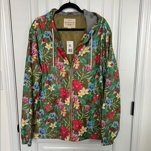 Weatherproof Floral Rain Jacket - Mens XL